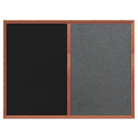 United Visual Products Slim Style Indoor Enclosed Corkboard, 12 UV500SC-WHITE-CLOUD